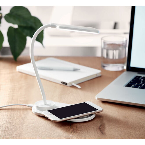 Bureaulamp met 10W lader Saturn (MO6349) met logo