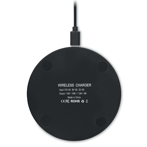Glazen draadloze 10W lader Ress (MO6761) met logo