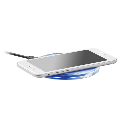 Rond draadloze oplader Uve charging + (MO6391) met logo