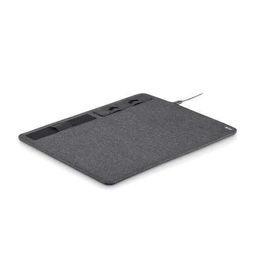 RPET muismat 15W oplader Superpad (MO6416) met logo