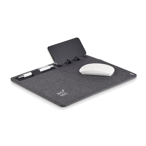 RPET muismat 15W oplader Superpad (MO6416) met logo