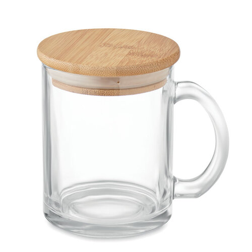 Gerecycled glazen mok 300 ml Celestial (MO2091) met logo