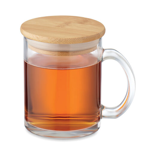 Gerecycled glazen mok 300 ml Celestial (MO2091) met logo