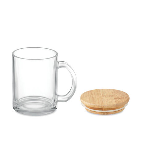 Gerecycled glazen mok 300 ml Celestial (MO2091) met logo