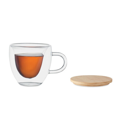 Dubbelwandige borosilicaatglas mok Coramug MO6937 Dubbelwandige borosilicaatglas mok Coramug MO6937