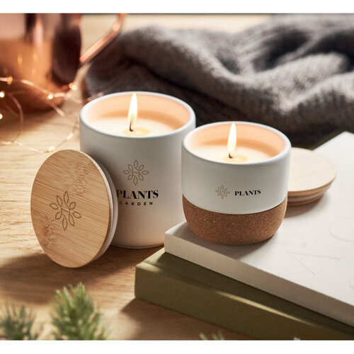 Plantaardige kaars 80 gr Menkaure (MO2061) met logo