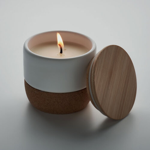 Plantaardige kaars 80 gr Menkaure (MO2061) met logo