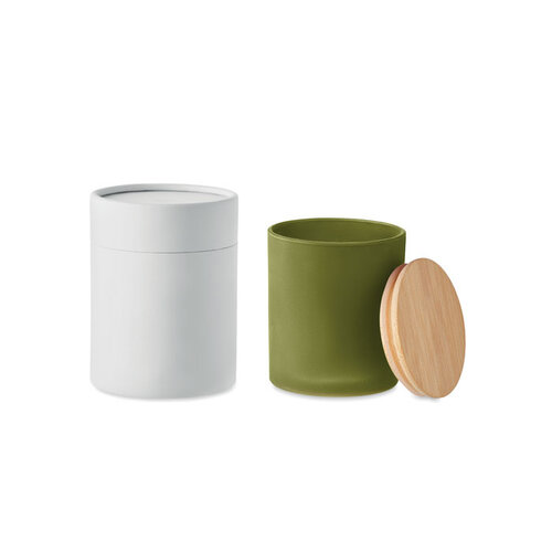 Plantaardige waskaars 120 gr Keops small (MO6612) met logo