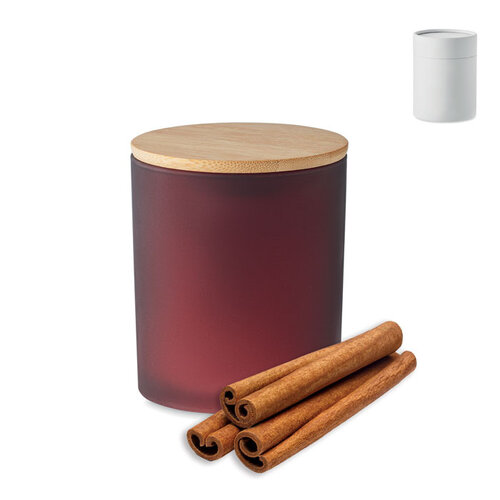Plantaardige waskaars 120 gr Keops small (MO6612) met logo