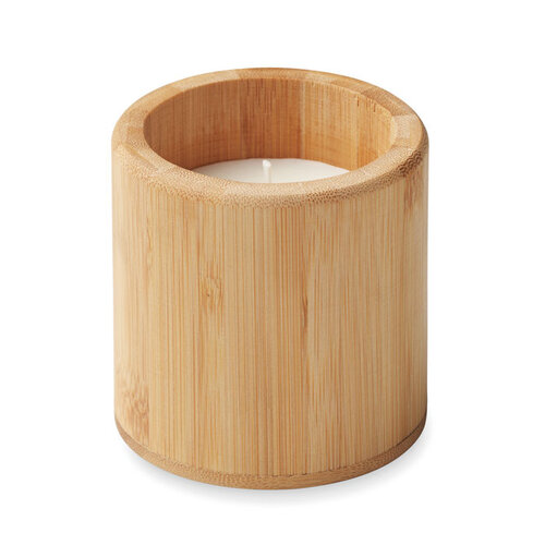 Plantaardige waskaars 160 gr Giza (MO6668) met logo