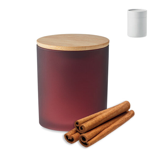 Plantaardige waskaars 200 gr Keops medium (MO6613) met logo