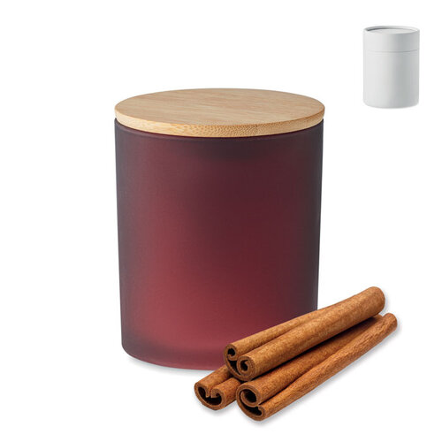 Plantaardige waskaars 280 gr Keops large (MO6621) met logo