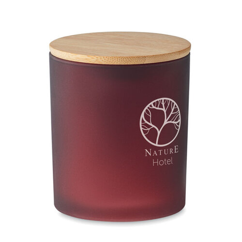 Plantaardige waskaars 280 gr Keops large (MO6621) met logo