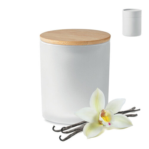 Plantaardige waskaars 280 gr Keops large (MO6621) met logo
