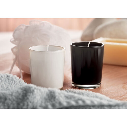 Geurkaarsje in glas Selight (MO9030) met logo