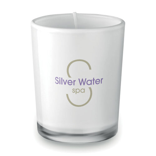 Geurkaarsje in glas Selight (MO9030) met logo