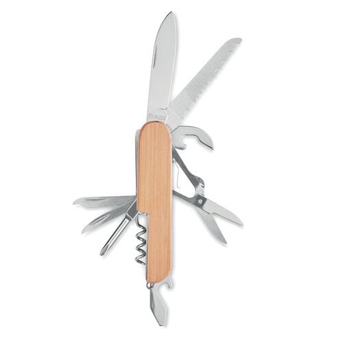Bamboe zakmes met 9 functies MO9934 Lucy lux Bamboe zakmes met 9 functies MO9934 Lucy lux