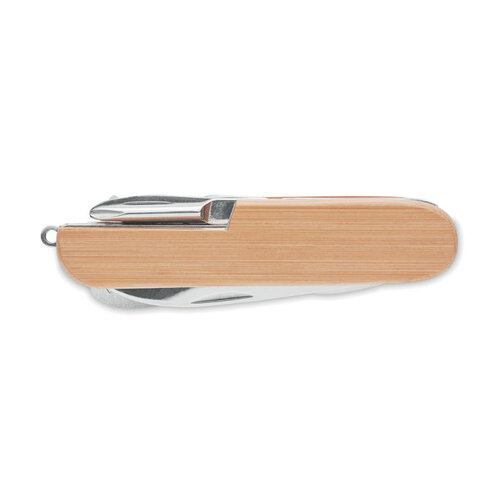 Bamboe zakmes met 9 functies Lucy lux (MO9934) met logo
