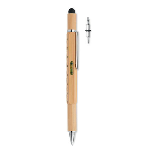 Waterpaspen in bamboe Toolbam (MO6559) met logo