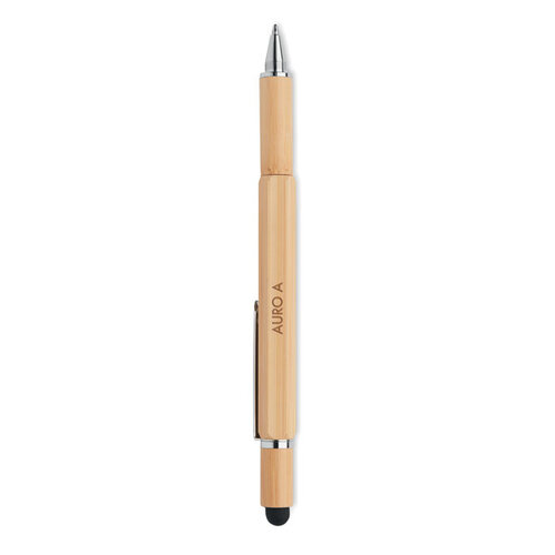 Waterpaspen in bamboe Toolbam (MO6559) met logo