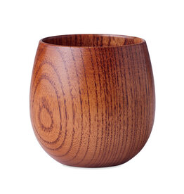 DéBlé Eikenhouten beker 250 ml Ovalis (MO6553) bedrukken met logo
