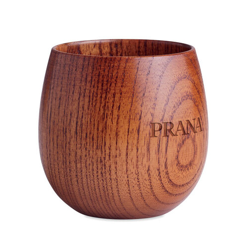 Eikenhouten beker 250 ml Ovalis (MO6553) met logo