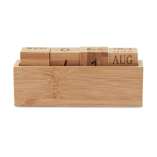 Bureaukalender bamboo Karenda (MO9404) met logo