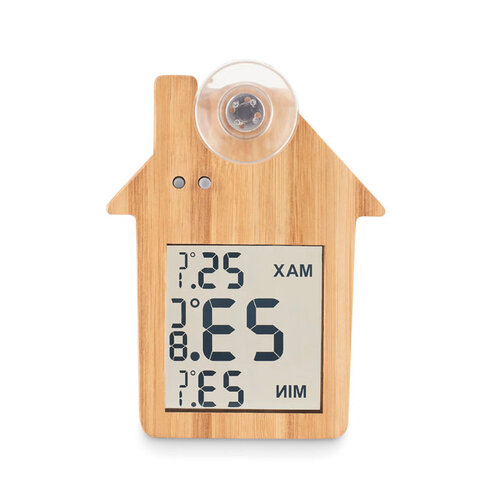 Bamboe weerstation Hisa (MO6468) met logo
