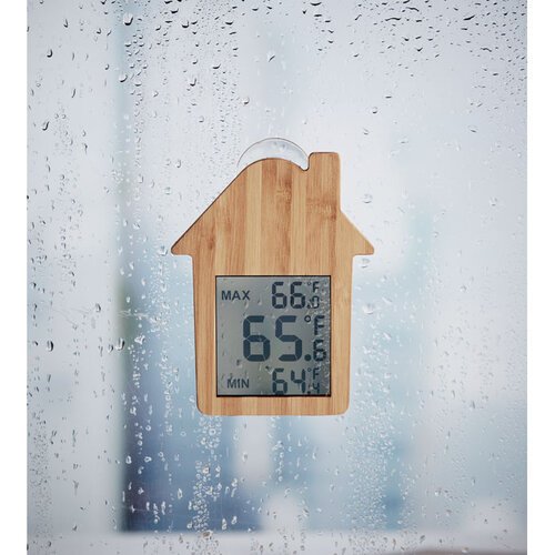Bamboe weerstation Hisa (MO6468) met logo