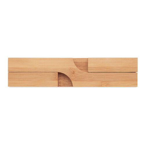 Opvouwbare bamboe onderzetter IMBA (MO6405) met logo