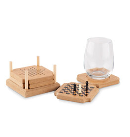 4-delig set onderzetters spel COASTGAME (MO6382)