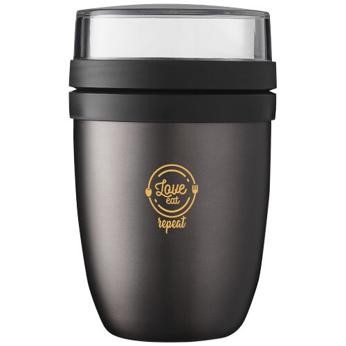 Mepal Ellipse Geïsoleerde lunchpot 500+200 ml – dubbelwandige foodcontainer met twee compartimenten, personaliseerbaar als relatiegeschenk