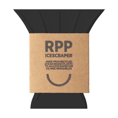 DeBle social plastic ijskrabber bedrukt W146 duurzame winter ijskrabber voor bedrijven