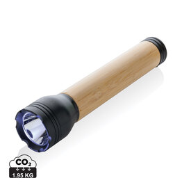 Lucid 5W zaklamp van RCS gerecycled plastic en bamboe P513.791