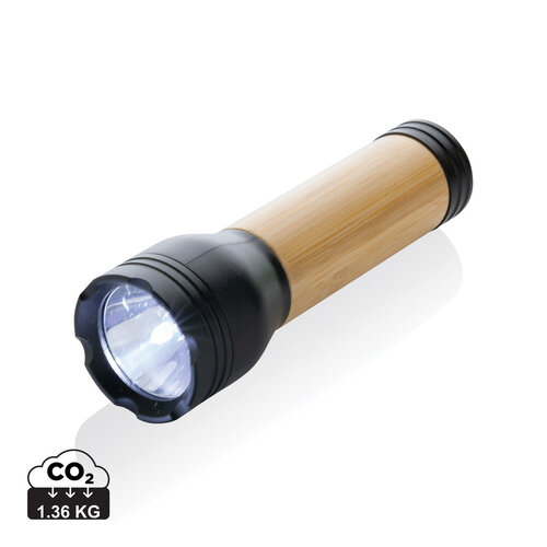 Lucid 3W RCS gerecycled plastic & bamboo zaklamp P513.781