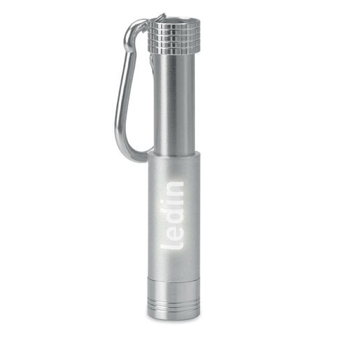 Aluminium/ABS LED zaklampje Pop light (MO9381) met logo
