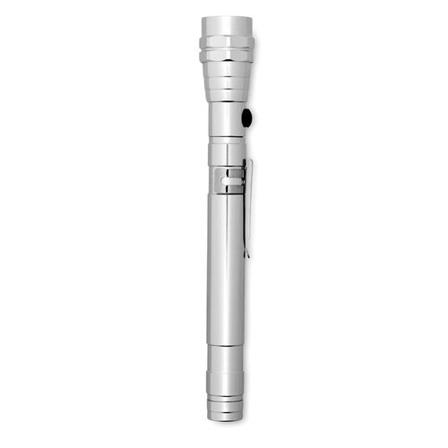 Uitschuifbare alum zaklamp Strech-torch (MO8621) met logo
