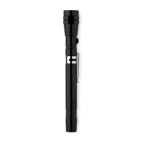 Uitschuifbare alum zaklamp Strech-torch (MO8621) met logo