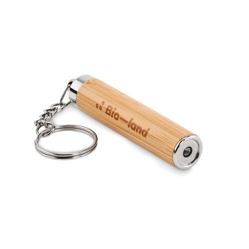 Mini bamboe zaklamp Pianti (MO6894) met logo
