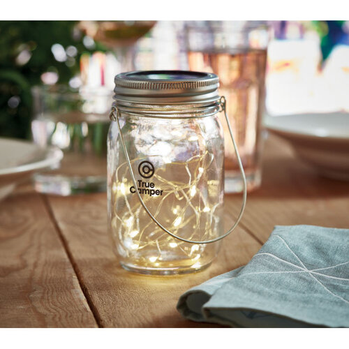Mason jar solar buitenlamp Pot lamp (MO6341) met logo