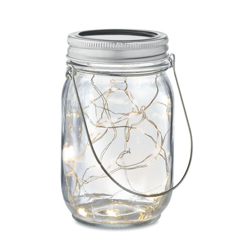 Mason jar solar buitenlamp Pot lamp (MO6341) met logo