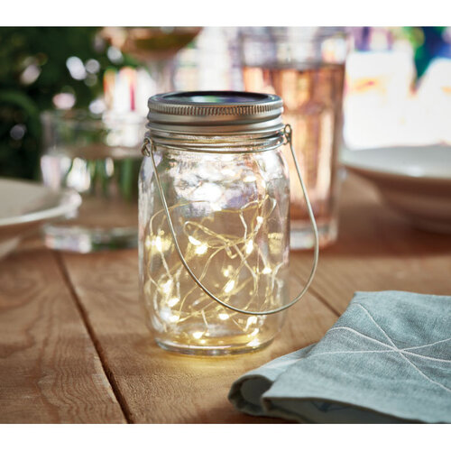 Mason jar solar buitenlamp Pot lamp (MO6341) met logo