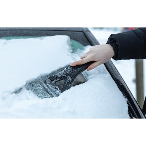 DeBle RCS gerecyclede ijskrabber bedrukt Polard 3 in 1 multifunctionele wintertool voor bedrijven
