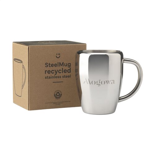 SteelMug RCS gerecycled RVS beker 220 ml 264581 met lasergravering