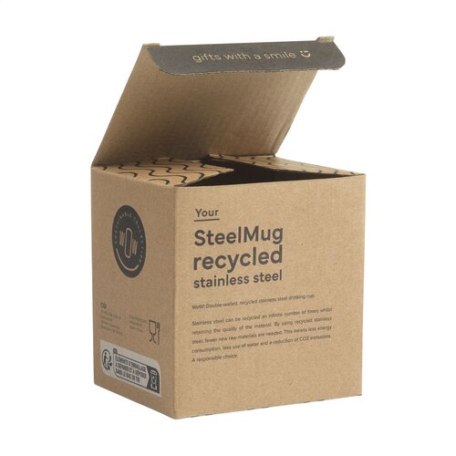 SteelMug RCS gerecycled RVS beker 220 ml 264581 met lasergravering