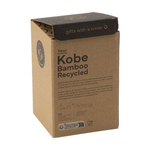 Kobe Bamboo RCS thermosbeker 350 ml 264568 bedrukt met logo