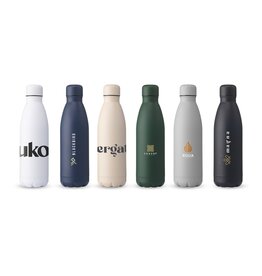 DeBle rcs recycled steel drinkfles 500ml topflask bedrukt relatiegeschenk