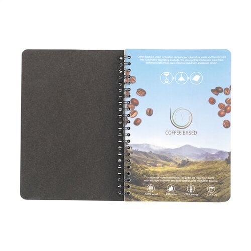 Coffee Notebook Wire-O A5 notitieboek 261278 bedrukt met logo