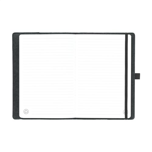 Felty GRS RPET Notebook A5 notitieboek 3889 met afneembare RPET-vilten cover, 160 gerecyclede pagina’s, pennenlus en sluitelastiek