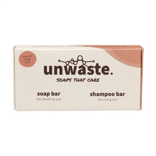 Bad & Wellness geschenken Unwaste Duopack Soap & Shampoo bar